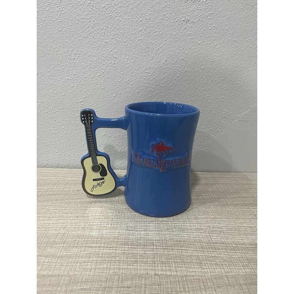 Jimmy Buffet Margaritaville Live Life Like A Song Coffee Mug With Guitar Handle